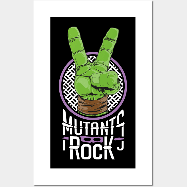 Mutants Rock - Donatello Wall Art by RetroReview